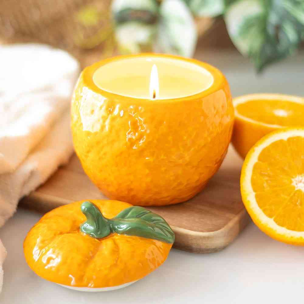 Something Different - Orange Shaped Candle Jar Geurkaars - Oranje